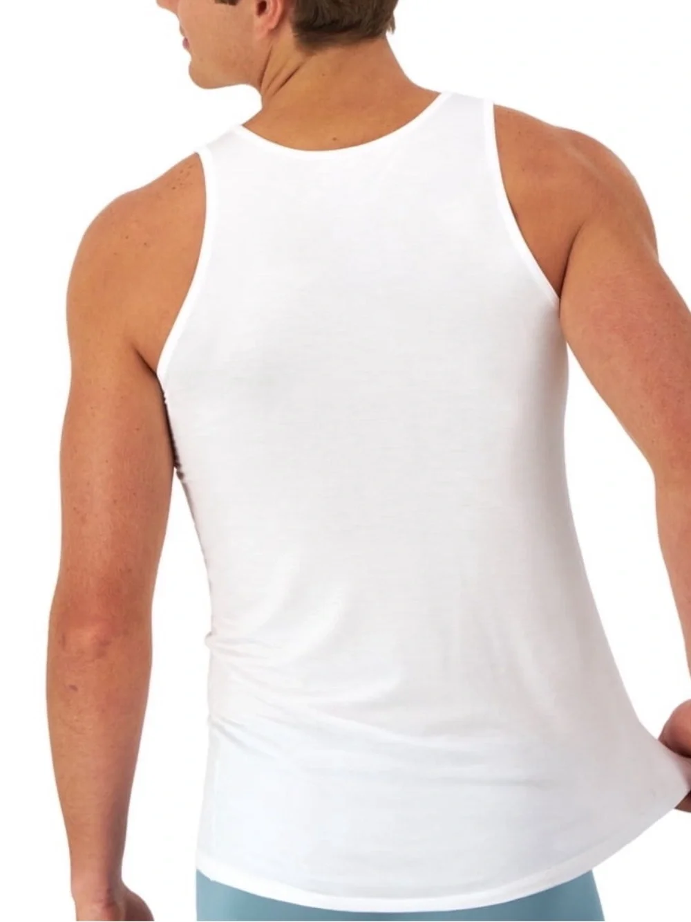 Hanes Originals Supersoft Tanks - Black, White, Gray- Men's 3 Pack